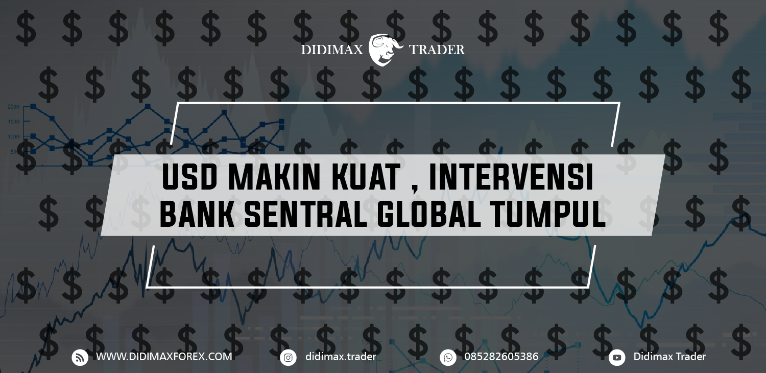 USD MAKIN KUAT , INTERVENSI BANK SENTRAL GLOBAL TUMPUL