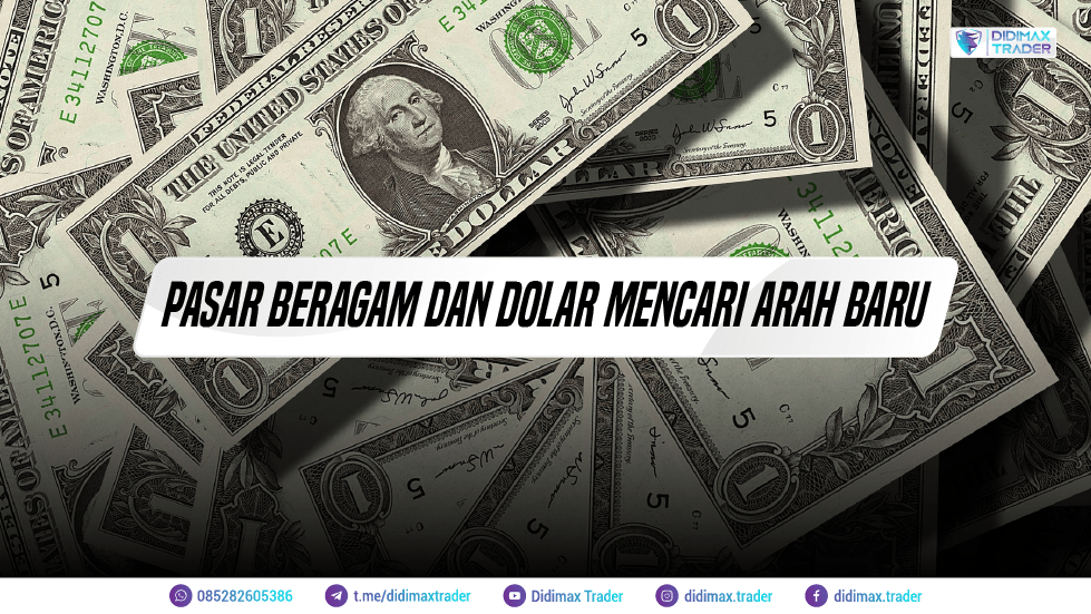 PASAR BERAGAM DAN DOLLAR MENCARI ARAH BARU