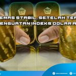 Harga emas stabil, setelah tertahan penguatan indeks dolar AS