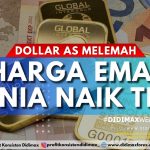 Dolar AS Melemah, Harga Emas Dunia Naik Tipis