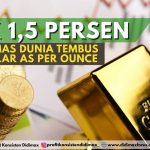 Harga Emas Dunia Tembus 1.842 Dolar AS per Ounce