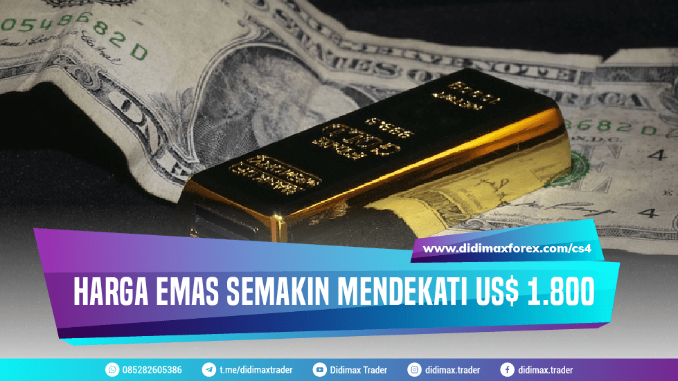 HARGA EMAS SEMAKIN MENDEKATI US$ 1.800