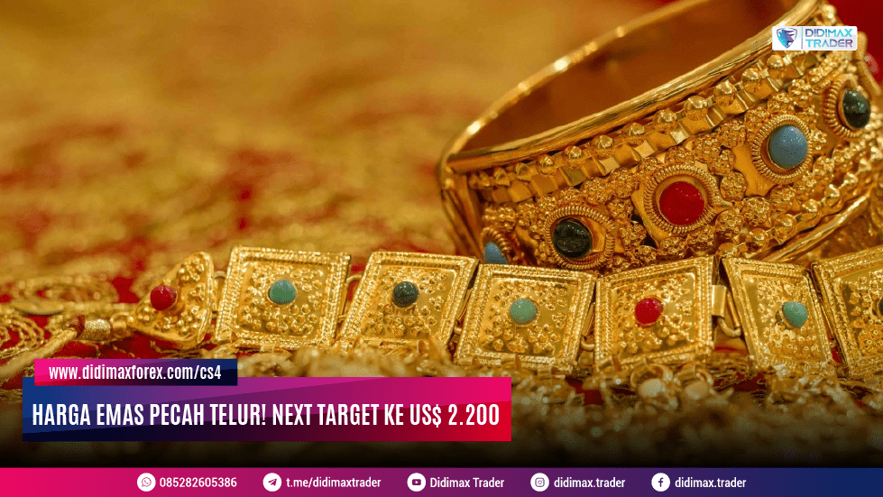 HARGA EMAS PECAH TELUR! NEXT TARGET KE US$ 2.200